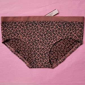 NWT Victoria's Secret Animal Print Hiphugger, Brown and Black, Size M